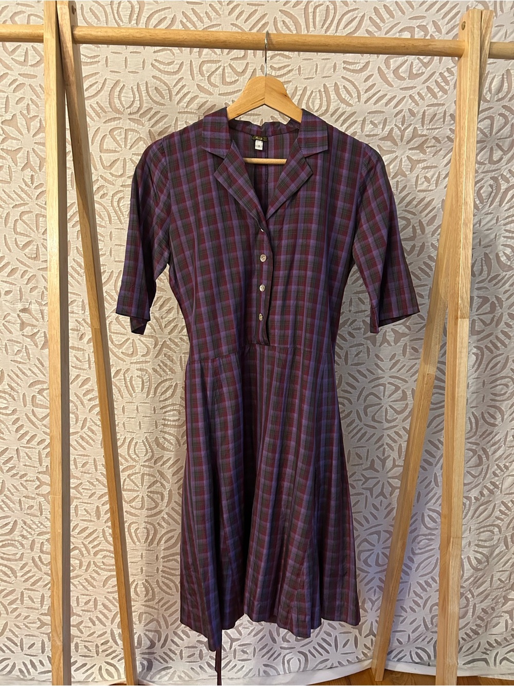 Dosa silk plaid dress. Gorgeous fabric.